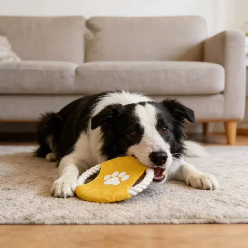 Flying Disc Dog Training Toy - 인터넷 유명인들이 사용하는 애완동물용 면사 로프