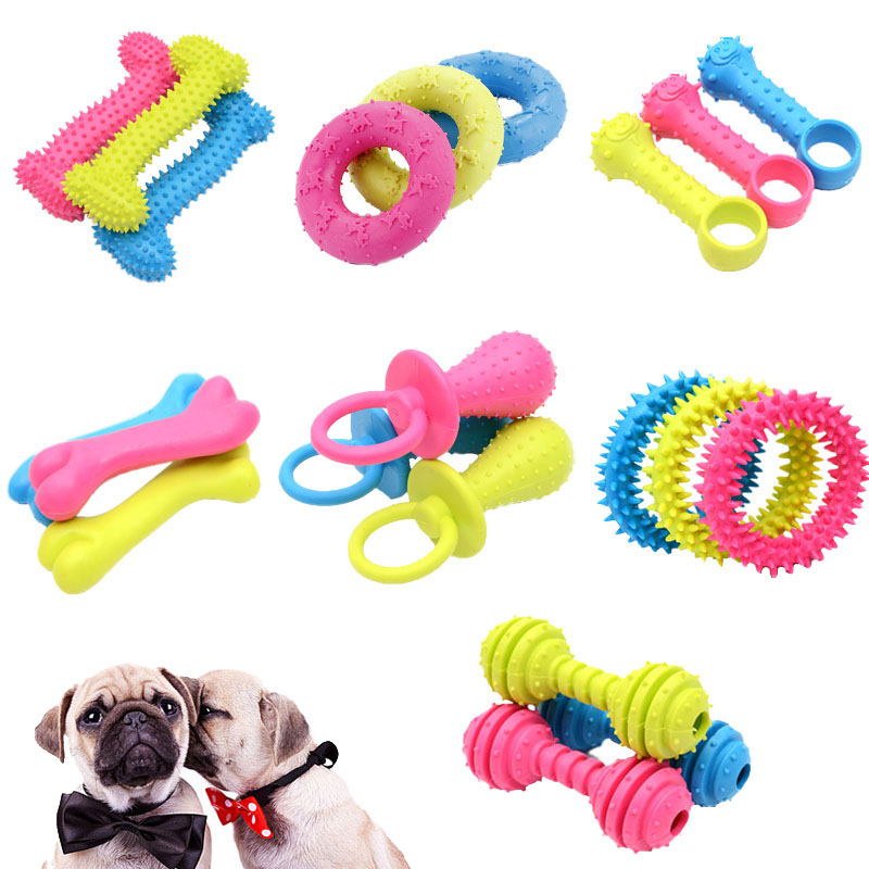 Indestructible Dog Chew Toy - 소형견용 고무 젖꼭지 모양의 물림 방지