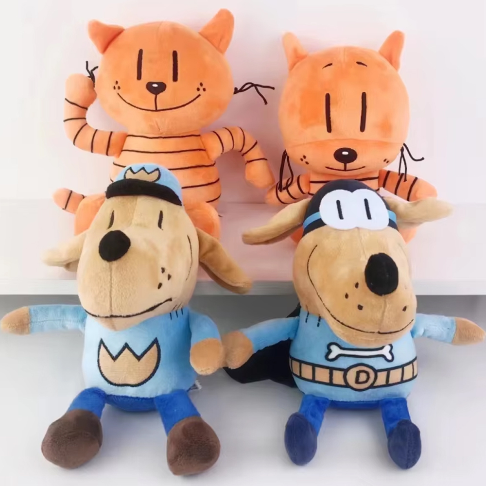 4스타일 25cm 도그맨 플러시 장난감 도그맨 부드러운 - Cat Toys 리뷰 및 가격